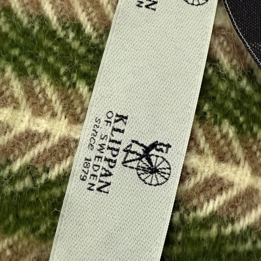 Klippan Oscar Throw Blanket 100% Eco Lambswool Multi Green 51x78” New with Tags